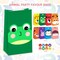 24 Pack Party Favor Bags with Stickers, 4.7"x 3.1"x 8.7" Animal Paper Treat Bags for Kids Birthdays Classroom Rewards Goodie Gift Supplies